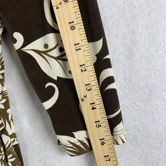 Vintage Womens Paisley Floral Wrap Top Sz Y2K Going Out Stretch USA Made - Picture 8 of 12